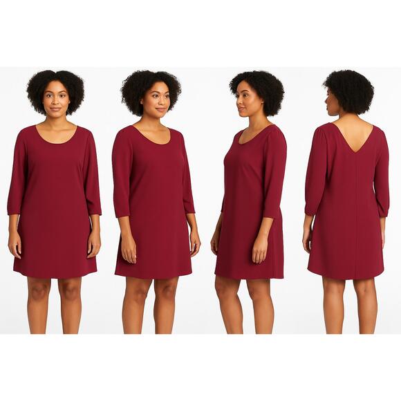 Speechless Dress Women's‎ Extra Large Burgundy Aline Scoop Neck Solid Classic - Picture 1 of 9
